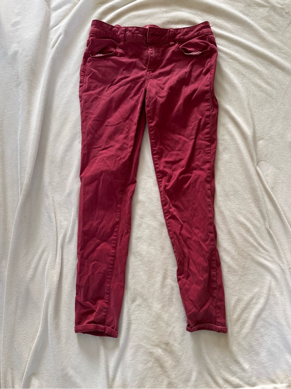 American Eagle Outfitters Women's Wine Stretch Jeggings